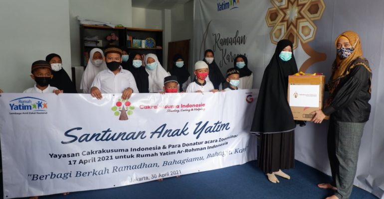 Santunan Anak Yatim oleh Cakrakusuma Indonesia kepada Rumah Yatim Ar-Rohman Jakarta Timur